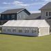 Thanaddo 20 Ft. W x 40 Ft. D Party Tent Heavy Duty Wedding Tent w/ 4 Sand Bags & 3 Storage Bags /Soft-top in Gray | Wayfair 2040-0033