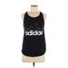 Adidas Active Tank Top: Black Activewear - Women's Size 6