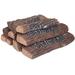 Millwood Pines Bennard Logs for Gas Fireplace,10-Piece Vented Faux Logs for Indoor Natural Gas Fireplace | 16.1 H x 10.8 W x 6.5 D in | Wayfair