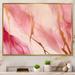 Mercer41 Pink & Gold Enchanted Spills II - Abstract Wall Art Prints Metal | 30 H x 40 W x 1.5 D in | Wayfair 40AD04EC6A8A43719098492E24C58E4A