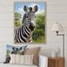 Ebern Designs Zebra Realistic Zebra Portrait Canvas, Cotton | 20 H x 12 W x 1 D in | Wayfair BA4548CC6E2B42FD88C6EF84D0D32263