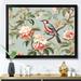 Red Barrel Studio® Chinoiserie w/ Birds & Peonies XII - Floral Canvas Wall Art Canvas, Cotton | 24 H x 24 W x 1 D in | Wayfair