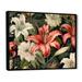 Bay Isle Home™ Coral Green Lily Impressions On Canvas Print Plastic | 34 H x 44 W x 1.5 D in | Wayfair 821461A3903E4B7D8FA5541B5963F8FE