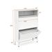 Latitude Run® Fae Accent Cabinet, Shoe Cabinet, Shoe Rack w/ 2 Flip Drawers, Storage Cabinet, Cabinet in Gray/White | Wayfair