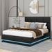 Ivy Bronx Javers Upholstered Panel Storage Bed Upholstered, Wood in Black | 44 H x 60.6 W x 78.7 D in | Wayfair 138E240CF1EF453FAA05C2837D21089D