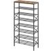 17 Stories 32 Pair Shoe Rack in Black | 52.6 H x 27.8 W x 10.8 D in | Wayfair 73FACB509B60474B9358A82C635EFAD2