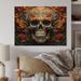 Trinx Skull Eternal Rest Geometric II - Unframed Print on Wood Metal in Brown | 30 H x 40 W x 0.78 D in | Wayfair 195726237D384AE68B2A86676216A39D