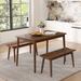 Corrigan Studio® 44.88 L x 26.77 W Dining Set Wood in Brown | 29.45 H x 26.77 W x 44.88 D in | Wayfair AF0908B2134248B9B8840CD423C85AE7