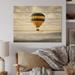 Latitude Run® Yellow Hot Air Ballon I - Unframed Print on Wood Metal in Brown | 30 H x 40 W x 0.78 D in | Wayfair 36D1740F63704C62985E75DC1C6CC2BC