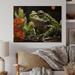 Gracie Oaks Frog Amphibian Serenade On Wood Print Wood in Brown | 10 H x 20 W x 0.78 D in | Wayfair EC971F1D599944F69F159190E2023D36