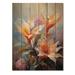 Latitude Run® Birds Of Paradise Romantic III On Wood Print Wood in Brown | 20 H x 10 W x 0.78 D in | Wayfair 03EC6C9EF35F4EEE9212169877AE429D