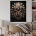 Bungalow Rose Cathalina African Tribal Pende Mask II On Wood Print Wood in Brown | 20 H x 10 W x 0.78 D in | Wayfair