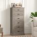 Lark Manor™ Arkim 6 - Drawer Dresser Wood in Gray | 51 H x 23.6 W x 15.6 D in | Wayfair 4927C2800B054B8E86B524BCBA2D7CDB