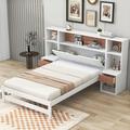 Red Barrel Studio® Editha Storage Platform Bed Wood in Brown | 45.1 H x 73.3 W x 86.8 D in | Wayfair 7D32548827264F40B3988ECE7D85F347