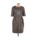 Emily and Fin Casual Dress - Sheath: Tan Dresses - Women's Size Medium