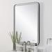 Uttermost Crofton Black 30" x 40" Lighted LED Large Mirror