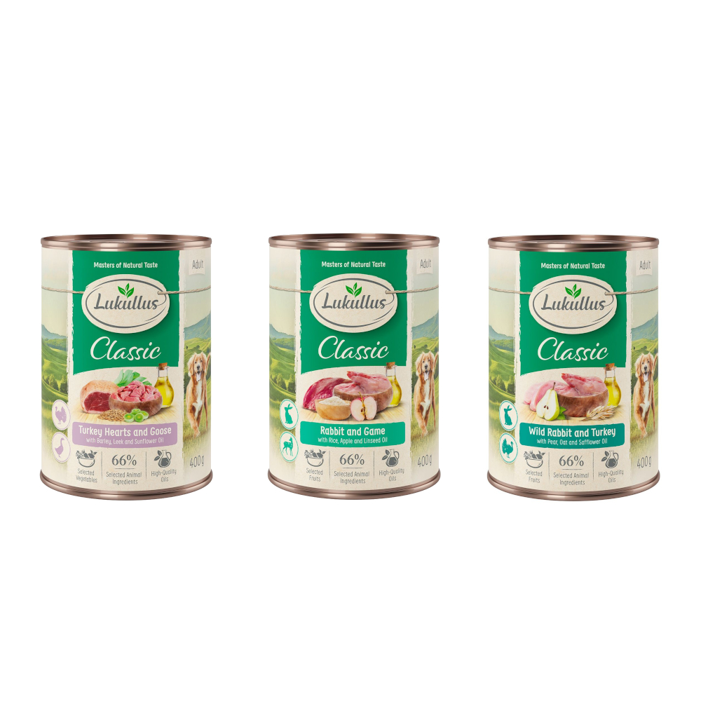 Lukullus Adult senza cereali 24 x 400 g Umido per cani - 24 x 400 g