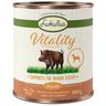 Lukullus Vitality 24 x 800 g - senza cereali Alimento umido per cane - Sistema immunitario: Cinghiale