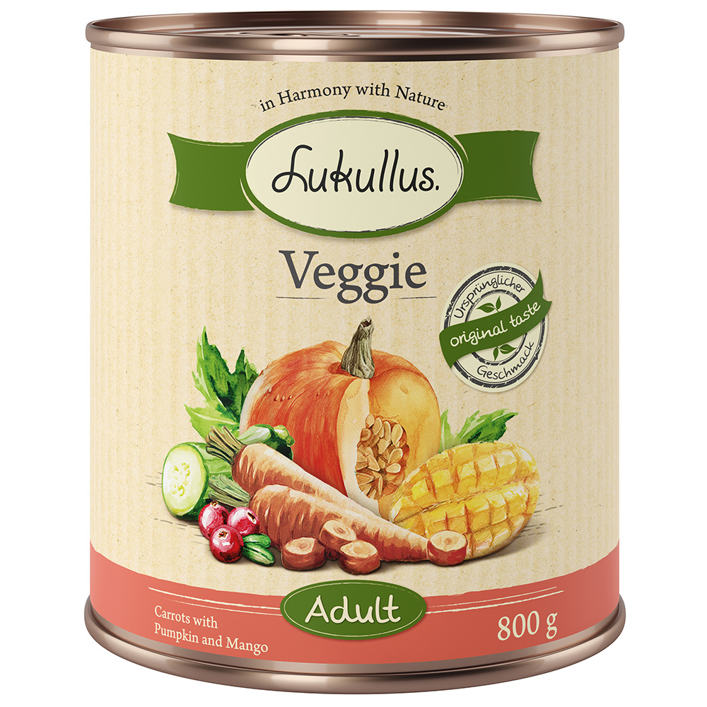 Lukullus Veggie 6 x 800 g Umido cane - 6 x 800 g