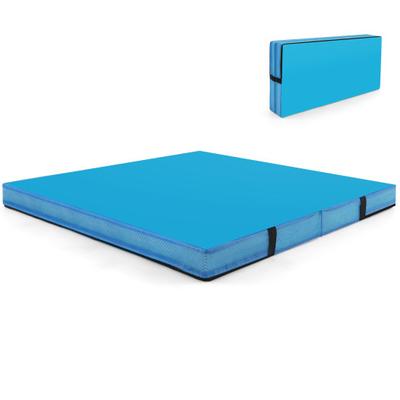 Costway 4ft x 4ft x 4in Bi-Folding Gymnastic Tumbl...