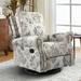 Roderich Farmhouse Upholstery Recliner with Rolled Arms by HULALA HOME