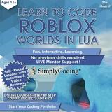 Simply Coding Programming Software for Kids Interactive Roblox Coding in Lua - Computer Programming Software Game with Digital Pin Code - Compatible with PC/MAC/Chromebook