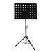 Adjustable Music Sheet Tripod Stand Foldable Music Stand Holder for Guitar Violin Saxophone (Black)