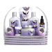 Home Spa Gift Set - Handmade Pearl Basket Lavender Coconut Chistmas birthday Gift set