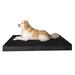 Orthopedic Dog Bed for Large Dog Dog Cot with Zipper Cover Jumbo Size Durable Pet Bed with Cooling Memory Foam Pad Black