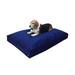 Dog Bed Bean Bag Bed for All Dogs Extra Plush Faux Fur Rectangle Pat Sleeping Mat with Liner and Durable Canvas Cover Blue