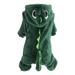 ASFGIMUJ Dog Clothes Dinosaur Pet Dog Clothes Pet Clothing Autumn And Winter Dog Clothing Wear Coat Small Dog Clothes