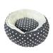 Plush Round Pet Bed Dog Cat Bed Autumn Winter Washable for Cats or Small Dogs Sleeping Snooze Dog Beds Pet Cat Nest for Cats Gray