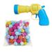 Cat Toy Ball Launcher Set 30 Cat Pompom Ball and 1 Cat Ball Toy Launcher Interactive Launch Ball Toys Silent Plush Elastic Cat Ball Toys Interactive Cat Toys for Your Cat