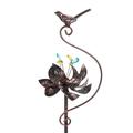 Wind Spinner And Bronze Metal Garden Stake Wind Powered Outdoor Lawn And Yard Art Decoration 8 X 7 X 42.5 Inch