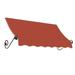 Awntech 5.375 ft Charleston Fixed Awning Acrylic Fabric Terracotta