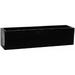 Black Matte Planter Box For Outdoor Plants - Long Rectangle Modern Outdoor Flower â€“ 8â€�H X 8â€�W X 31.5â€�L