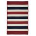 Colonial Mills Rug 3 x 5 ft. Portico Braided Rug Patriotic Stripe