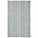 HomeRoots 2 x 3 ft. Blue Damask Indoor & Outdoor Rectangle Area Rug - Blue - 2 x 3 ft.