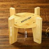 Drink Dispenser Stand Wooden Drink Dispenser Stand Base Round Pedestal Drink Stand