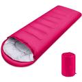 Sleeping Bag Lightweight Summer Weather Sleep Bags for Kids Adults Girls Women Microfiber Filled 15-25 Degree for Backpacking/Hiking/Camping/Mountaineering with Compression Sack