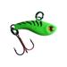 Kenders Outdoors Tungsten T-Rip Mini Vibe Bait Green Tiger Glow 3/4in