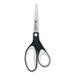 1PC Westcott KleenEarth Soft Handle Scissors 8\\ Long 3.25\\ Cut Length Black/Gray Straight Handle