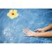 Dipping Hands in The Water with A Floating Flower - Island of Hawaii United States of America Poster Print by Judi Angel - 19 x 12