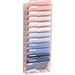 13-Tier Wall File Organizer with Hooks Hanging File Organizer for Office School Home Pink