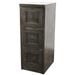 Rustic 3 Drawer File Cabinet Rustic Aquamarine