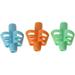 CNKOO 3Pcs Pencil Grips for Kids Handwriting Ergonomic 2 Fingers Sets Writing Aid Grip for Trainer Handwriting Posture Correction 3 Color Pencil Grips