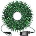 99FT Green Wire String Lights - 300 LED 8 Twinkle Modes Waterproof for St. Patrick s Day