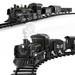 1 Set Kids Steam Engine Locomotive Toy Freight Electric Model Train Railway Train Toy Steam Train Set Plaything