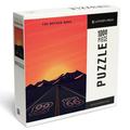 Lantern Press 1000 Piece Jigsaw Puzzle Route 66 The Mother Road Dusk Desert Sunset Mountains and Car Bright Colors Press