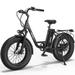 Hiboy Electric Bike for Adults 20 x 4.0 Fat Tire EBike 500W Brushless Motor 48V 15AH Removable Battery Electric Bicycle Adjustable Shimano 7 Speed Black